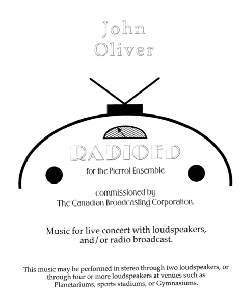 Oliver Radioed original title page